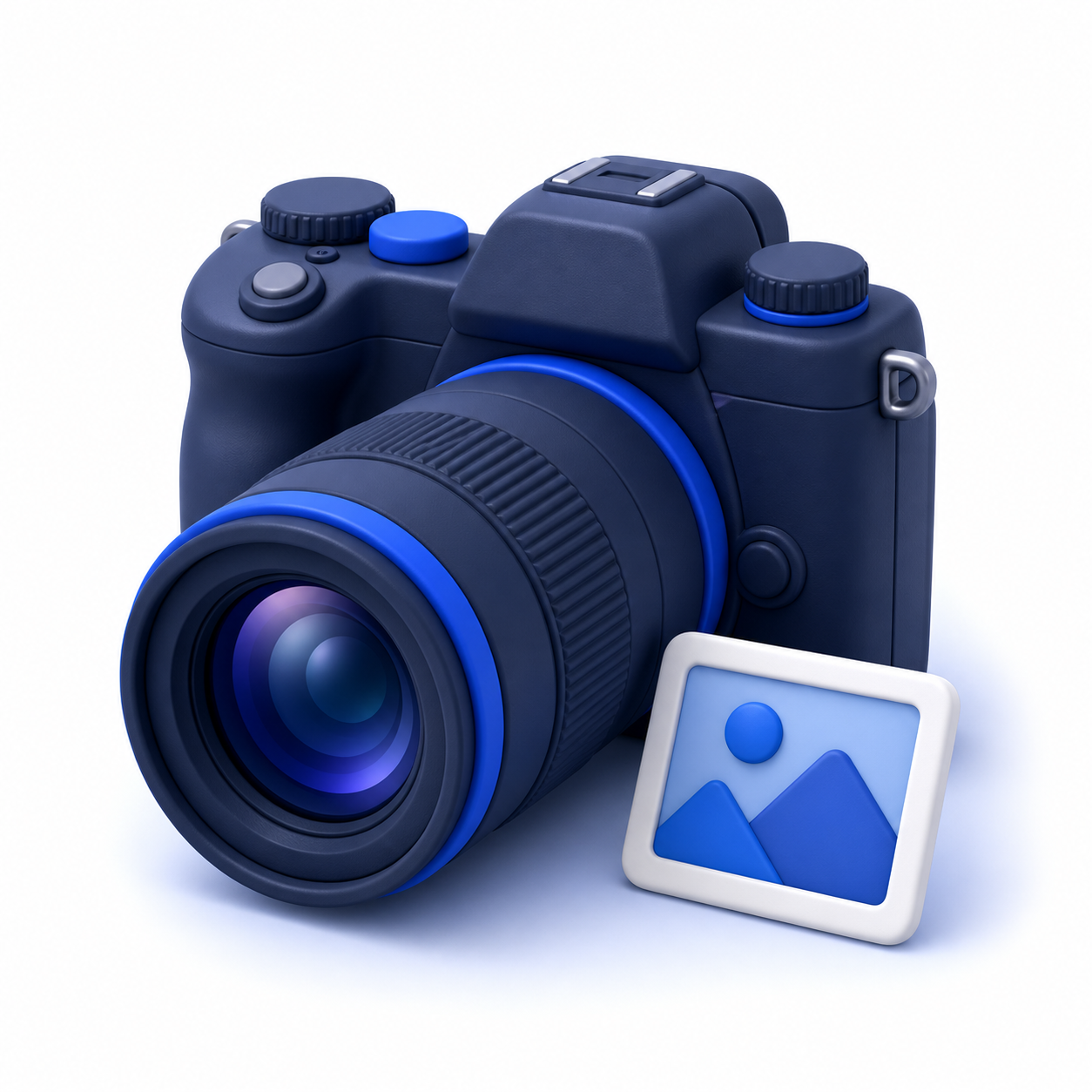 Illustration 3D de la photographie